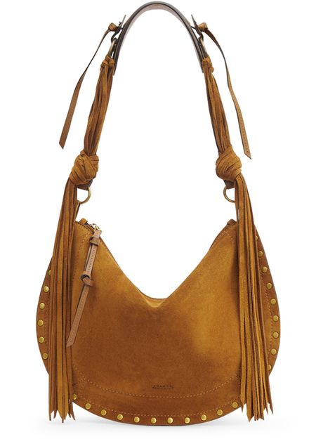 Isabel Marant Oskan soft zipped bag in Cognac — view 1