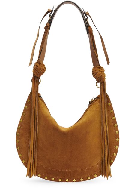 Isabel Marant Oskan soft zipped bag in Cognac — view 2