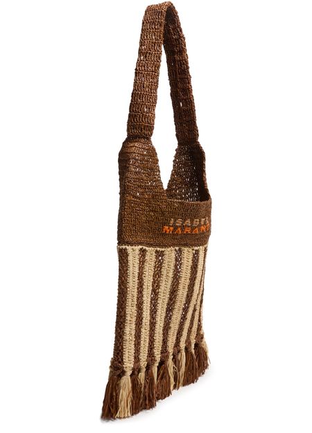Isabel Marant Praia small shoulder bag in Natural Brown — view 2