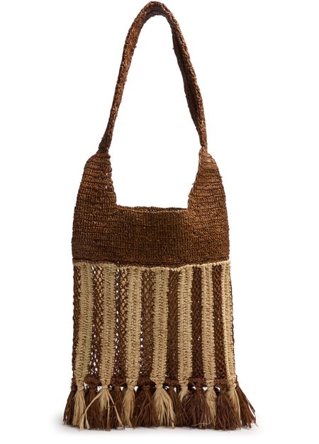 Isabel Marant Praia small shoulder bag in Natural Brown — view 3