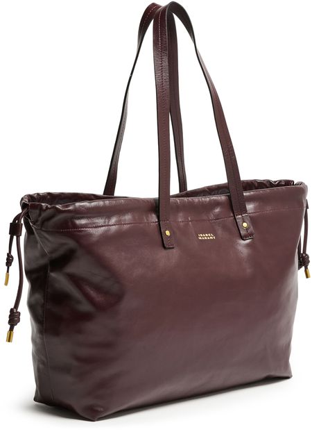 Isabel Marant Silven tote bag in Burgundy — view 2