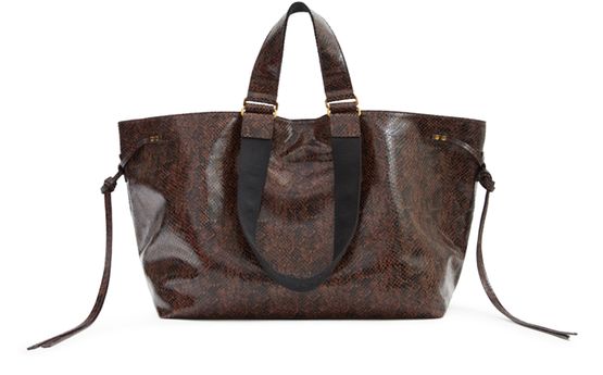 Isabel Marant Wardy tote bag in Mocha — view 3
