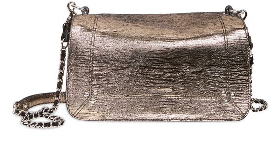 Jérôme Dreyfuss Bobi bag in Lame Champagne — view 1