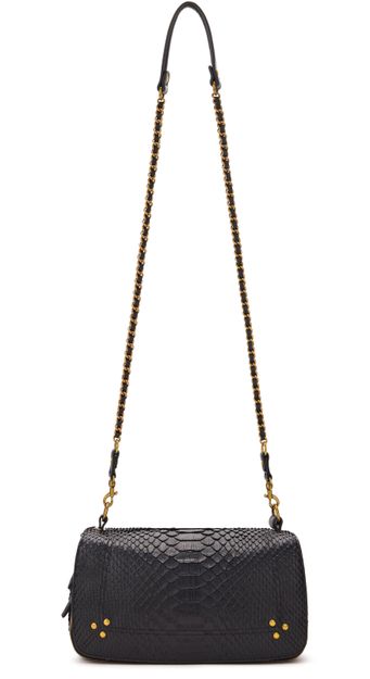 Jérôme Dreyfuss Bobi bag in Noir Python — view 4