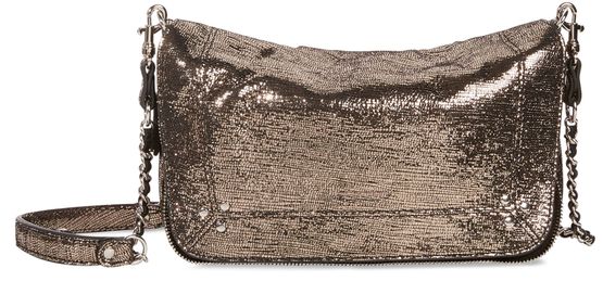 Jérôme Dreyfuss Bobi S bag in Lame Champagne — view 1