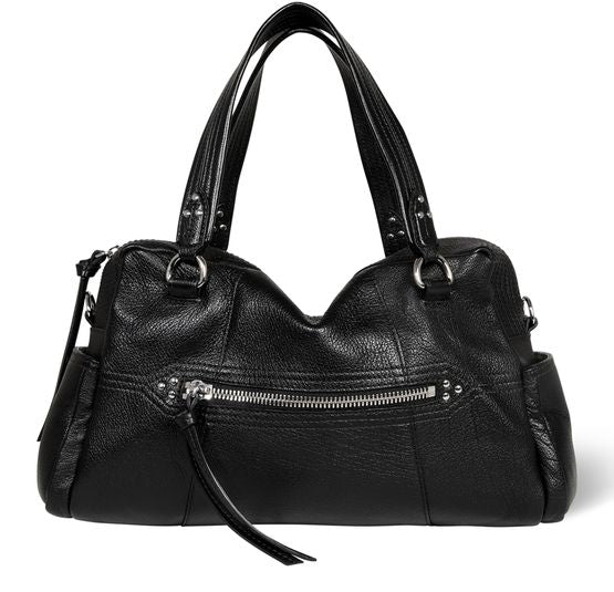 Jérôme Dreyfuss Lucky bowling shoulder bag in Buffallo Noir Silver — view 1