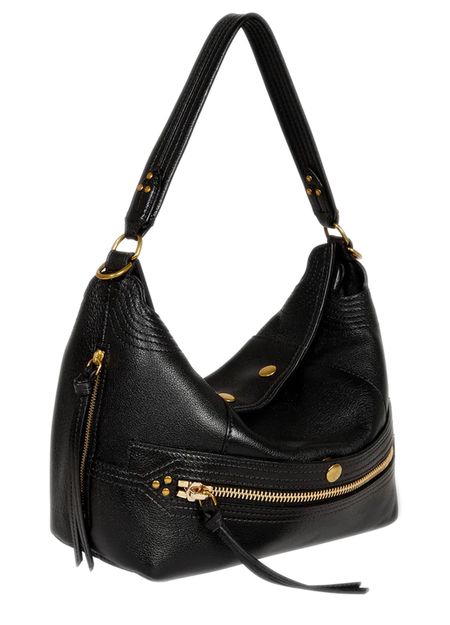 Jérôme Dreyfuss Lucky hobo bag in Buffallo Noir Brass — view 2