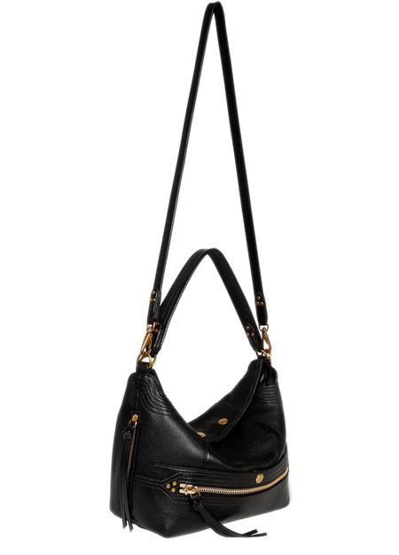 Jérôme Dreyfuss Lucky hobo bag in Buffallo Noir Brass — view 3