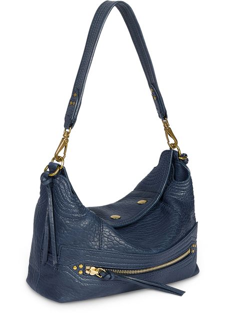 Jérôme Dreyfuss Lucky S hobo bag in Bubble Night Blue — view 2