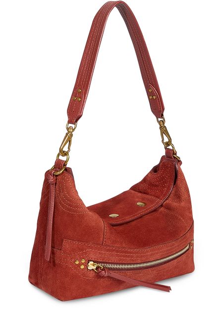 Jérôme Dreyfuss Lucky S hobo bag in Rouille — view 2