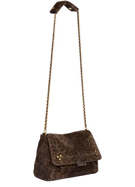 Jérôme Dreyfuss Lulu M bag in Leopard Kaki — view 3