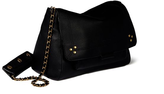 Jérôme Dreyfuss Lulu M bag in Noir Brass — view 2
