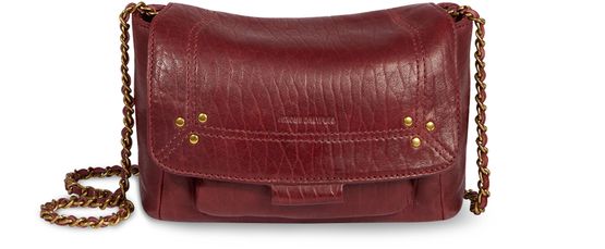 Jérôme Dreyfuss Lulu S bag in Bubble Burgundy — view 2