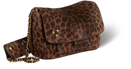 Jérôme Dreyfuss Lulu S bag in Imprime Leopard Naturel — view 2