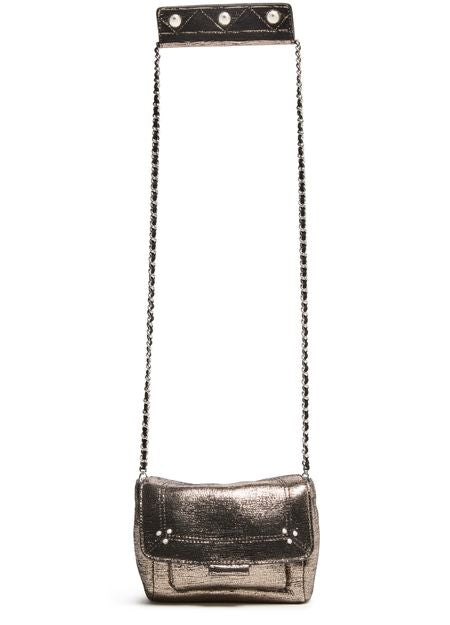 Jérôme Dreyfuss Lulu S bag in Lame Champagne — view 4