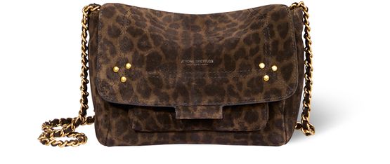 Jérôme Dreyfuss Lulu S bag in Leopard Kaki — view 1