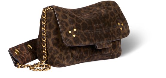 Jérôme Dreyfuss Lulu S bag in Leopard Kaki — view 2