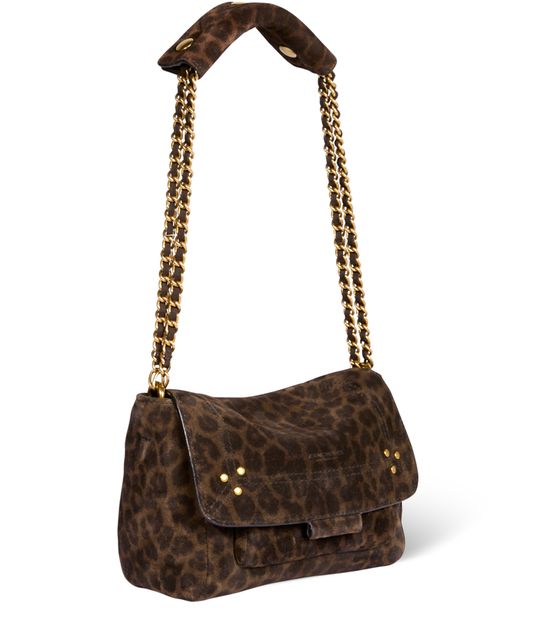 Jérôme Dreyfuss Lulu S bag in Leopard Kaki — view 3