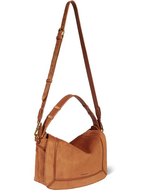 Jérôme Dreyfuss Pepito M crossbody bag in Caramel — view 3