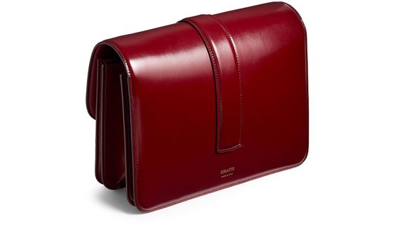 Khaite Blake crossbody in Oxblood — view 2