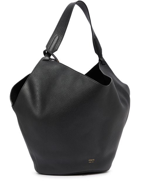 Khaite Lotus medium tote bag in Black — view 2