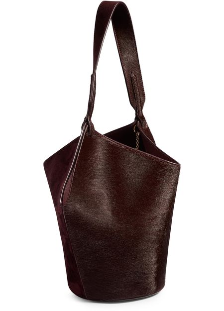 Khaite Lotus mini tote bag in Rouge Noir — view 2