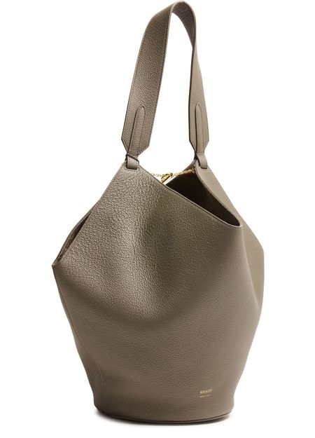 Khaite Lotus small tote bag in Elephant — view 2