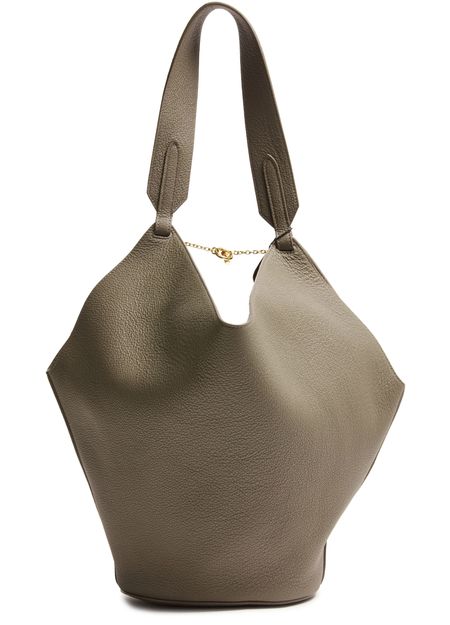 Khaite Lotus small tote bag in Elephant — view 3