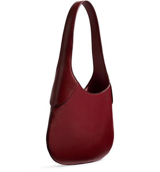 Khaite Small Joan hobo bag in Oxblood — view 2