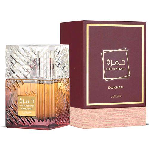 Lattafa Khamrah Dukhan Eau de Parfum 100ml bottle