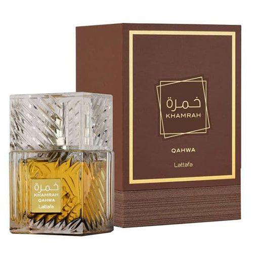 Lattafa Khamrah Qahwa Eau de Parfum 100ml bottle