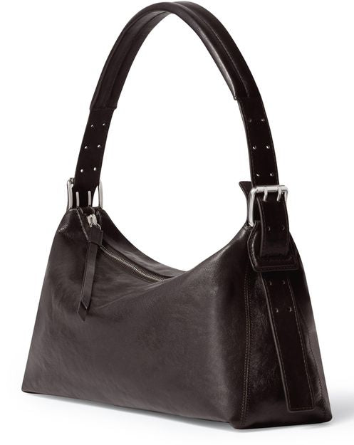 Lemaire Belted baguette bag in Dark Chocolate — view 2