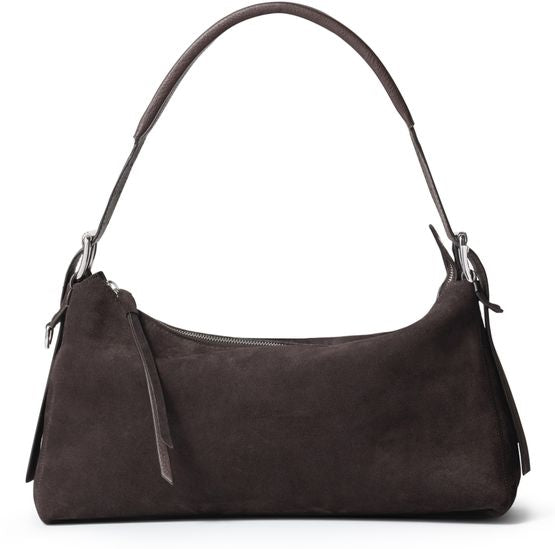 Lemaire Belted baguette bag in Ebony Brown — view 1