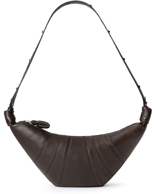 Lemaire Medium Croissant bag in Dark Chocolate — view 1