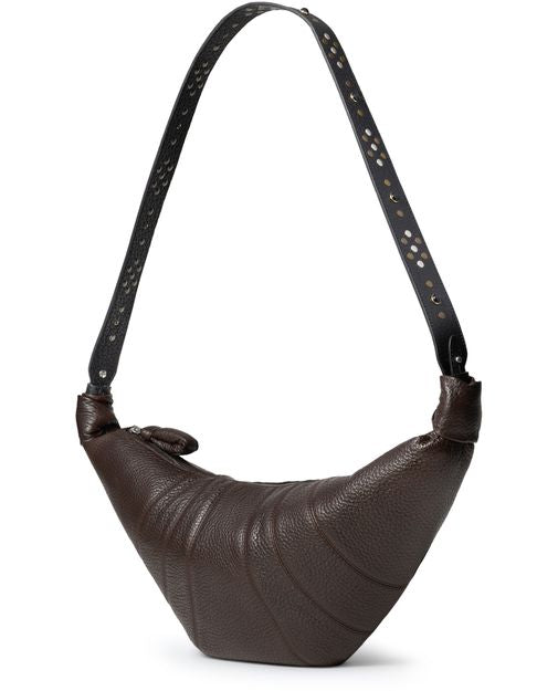 Lemaire Medium Croissant bag in Dark Chocolate — view 2