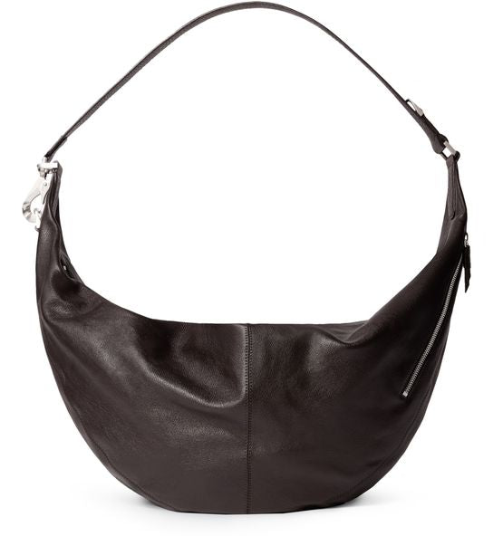 Lemaire Quiver Clip large bag in Dark Chocolate — view 3