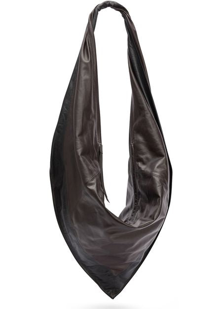 Lemaire Scarf bag in Black / Dark Chocolate — view 1
