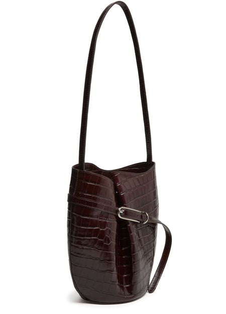 Liffner Belted bucket bag in Dark Brown — view 2