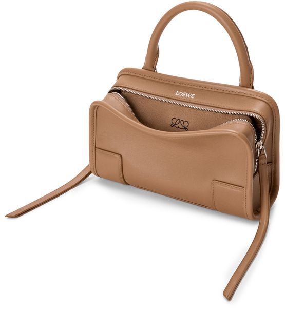 Loewe Amazona 180 mini bag in smooth calfskin in Mocha — view 2