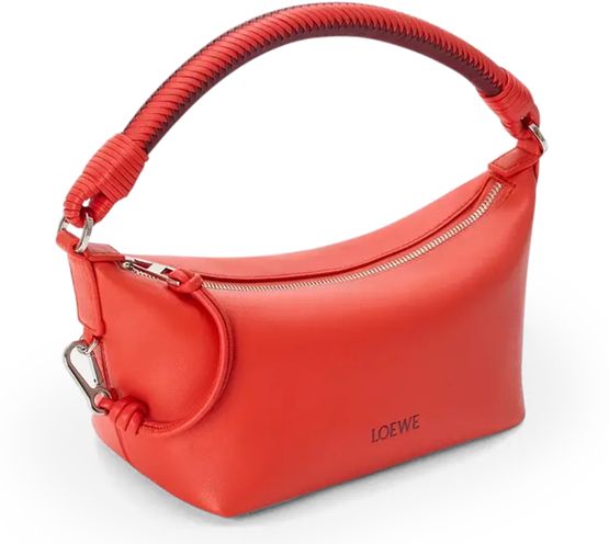 Loewe Cala bag in soft nappa lambskin in Sunrise Orange/Pink Copper Red — view 2