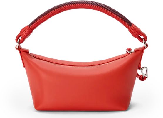 Loewe Cala bag in soft nappa lambskin in Sunrise Orange/Pink Copper Red — view 3