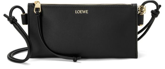 Loewe Joya pouch in nappa calfskin in Black — view 1