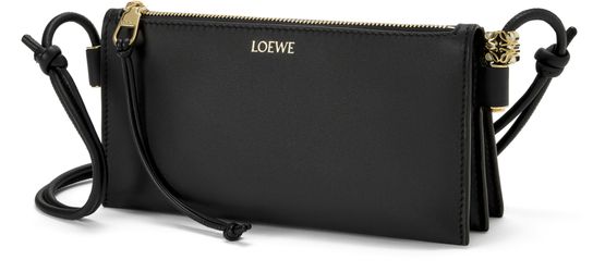 Loewe Joya pouch in nappa calfskin in Black — view 2