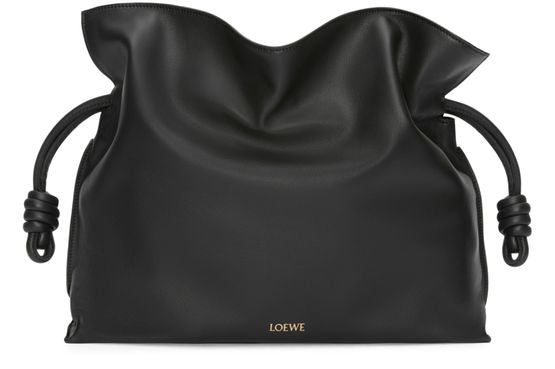 Loewe Large Flamenco Clutch in Black — view 1