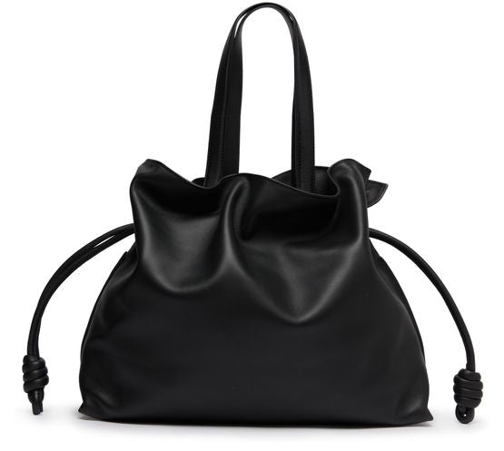 Loewe Large Flamenco Clutch in Black — view 3