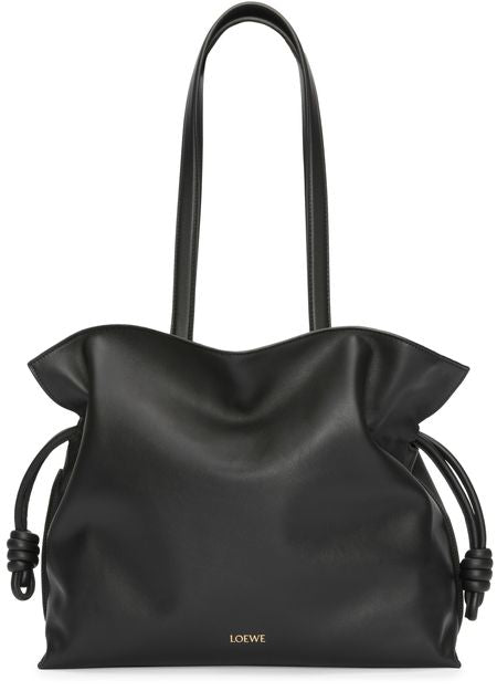 Loewe Large Flamenco Clutch in Black — view 4
