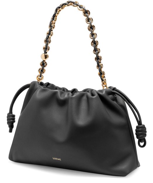 Loewe Large Flamenco Purse in soft nappa lamb leather in Black — view 2