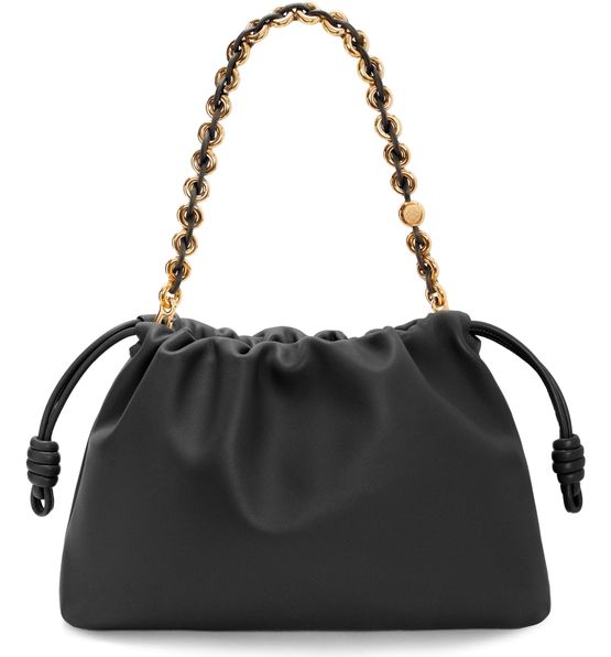 Loewe Large Flamenco Purse in soft nappa lamb leather in Black — view 3