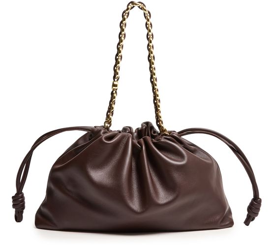 Loewe Large Flamenco soft nappa lamb leather purse in Dark Brownie — view 3