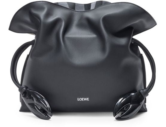 Loewe Medium chequered Flamenco intarsio bag in Black Multicolor — view 1